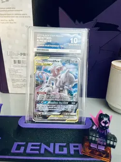 Pokemon Mewtwo and Mew GX TCG Sun & Moon SM191 Holo Promo Ace 10 Gem Mint 2019 - Image 1
