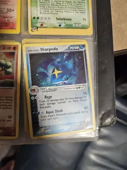 Pokemon Team Aqua's Sharpedo 70 HP Holo Rare 5/95 Team Magma vs Team Aqua Card - Image 1