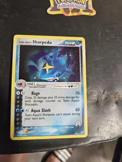 Pokemon Team Aqua's Sharpedo 70 HP Holo Rare 5/95 Team Magma vs Team Aqua Card - Image 2