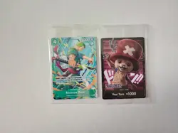 One Piece C2E2 Zoro And Tony Chopper Promo Cards Sealed - Image 1