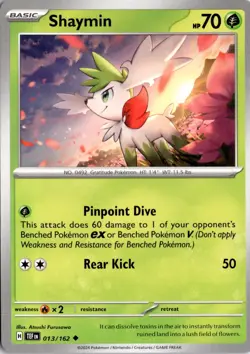 Shaymin 013/162 SV05: Temporal Forces Pokemon Card TCG - Image 1