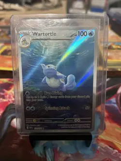 Pokemon TCG Wartortle 171/165 Scarlet & Violet 151 Illustration Rare Holo Card - Image 1