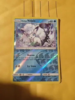 Alolan Vulpix 21/145 Reverse Holo Guardians Rising Common Pokemon Card - Image 1