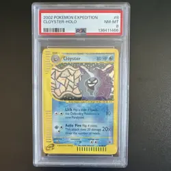 PSA 8 Cloyster 8/165 Expedition Base Set Holo Rare 2002 Pokemon Card ENGLISH - Image 1