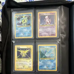 Wizards Pokemon TCG Base Set & Fossil Card Lot - Gyarados, Mewtwo, Zapdos - Image 1