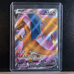 Pokemon Card Charizard V SWSH050 Black Star Promo - Image 1