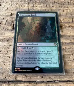 Magic The Gathering Card - Overgrown Tomb - Foil - Land Card - Rare MTG - Image 1