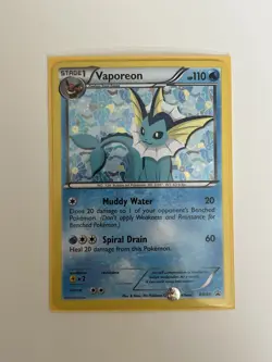 Vaporeon Black and White Promo Holo Card #BW89 - Image 1
