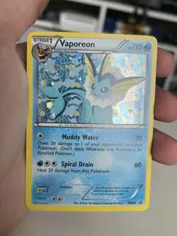 Vaporeon Black and White Promo Holo Card #BW89 - Image 4