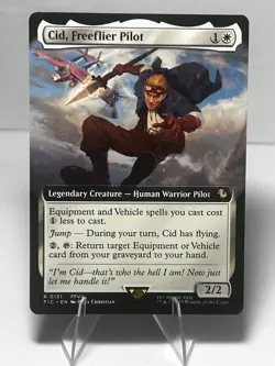 Cid, Freeflier Pilot (Extended Art) #131 (NM) Final Fantasy FIC Magic MTG - Image 1