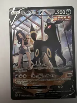 Umbreon V TG22/TG30 Ultra Rare Full Art Holo Single Strike Pokemon TCG Card - Image 3