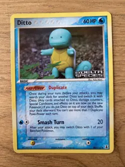 Ditto [Squirtle] Stamped EX Delta Species 40/113 Holo Pokemon Card - Image 1