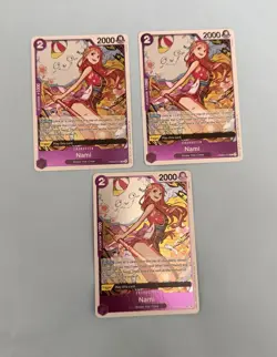 X3 One Piece Card Game TCG Nami PRB02-012 Rare M/NM Condition - Image 1