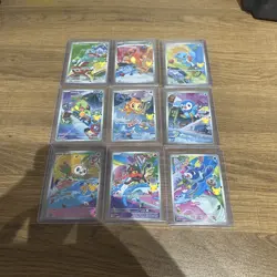 Pokemon First Partner Illustration Collection Promos FULL SET 9x Cards ALL NM - Image 1