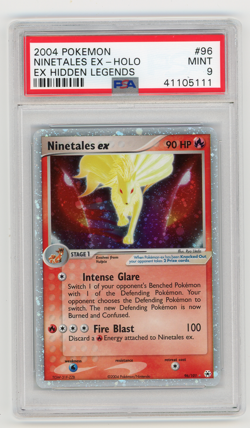 PSA 9 Ninetales EX 96/101 Hidden Legends EX Pokemon Card Holo MINT - Image 1