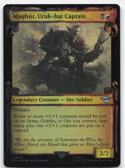 Mauhur, Uruk-hai Captain (Showcase Scrolls) *Foil* LTR 665 NM - Image 1