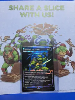 Leonardo, the Balance (0083 Borderless)(Surge Foil) Teenage Mutant Ninja Turtles - Image 4