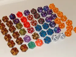 Magic The Gathering RARE D20 Oversize Life Counter Lot of 55 Dice LOTR NEW MINT! - Image 3