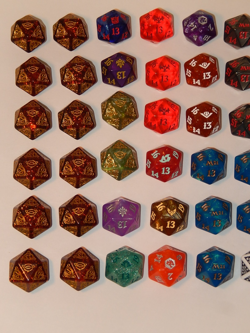 Magic The Gathering RARE D20 Oversize Life Counter Lot of 55 Dice LOTR NEW MINT! - Image 4
