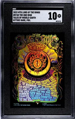Magic the Gathering # 748 2023 The One Ring Mythic Rare Foil Graded 10 GM SGC - Image 1
