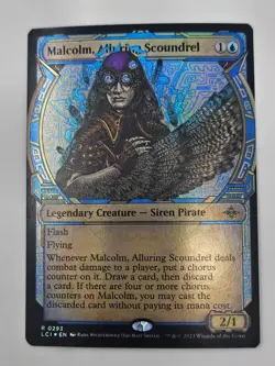 MTG: Lost Caverns of Ixalan - Malcolm, Alluring Scoundrel (Showcase Foil) - Image 1