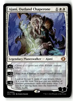 Ajani, Outland Chaperone 4 Mythic Lorwyn Eclipsed Magic: The Gathering Near Mint - Image 1
