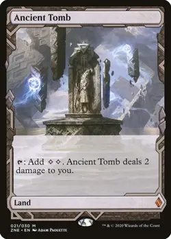 MTG Ancient Tomb Zendikar Rising Expeditions Foil NM - Image 1
