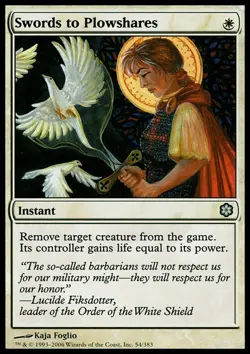 Swords to Plowshares ~ Coldsnap Theme [ Excellent ] [ Magic MTG ] - Image 1