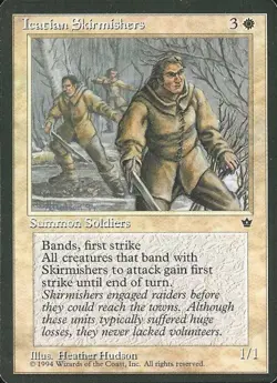 Icatian Skirmishers - Medium Play MTG Fallen Empires - Image 1