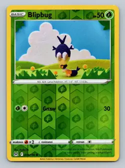 Pokemon Blipbug SWSH11: Lost Origin 018/196 Near Mint NM Reverse Holo - Image 1