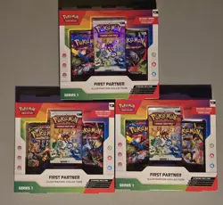 Pokemon First Partner Illustration Collection Series 1 - Set of 3 - Image 1