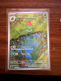 Pokemon Ivysaur Illustration Rare Full Art Holo 167/165 Scarlet & Violet 151 - Image 1