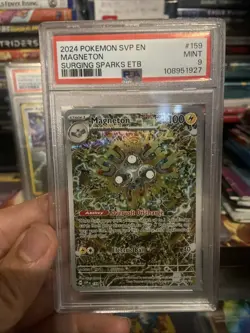 Pokemon TCG Magneton SVP 159 Surging Sparks Promo Psa 9 - Image 1