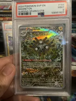 Pokemon TCG Magneton SVP 159 Surging Sparks Promo Psa 9 - Image 3