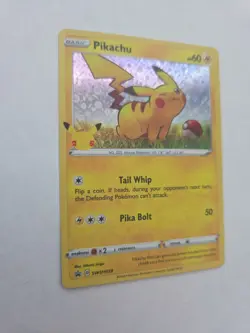Pikachu SWSH039 NM Disco Holo OFC 25th Pokemon Anniversary General Mills Promo! - Image 2