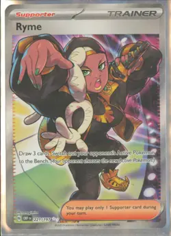Pokemon TCG - Ryme - Ultra Rare SV03: Obsidian Flames 221/197 NM - Image 1
