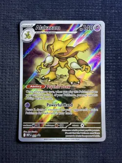Pokemon MEP 009 - Black Star Promo Alakazam Full Art - NM - Image 1