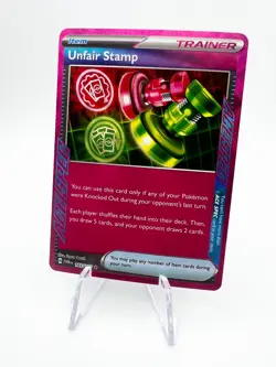 Unfair Stamp 165/167 Ace Spec - Pokemon TCG Twilight Masquerade 165/167 - Image 1