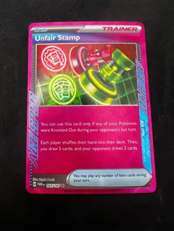 Unfair Stamp 165/167 Ace Spec - Pokemon TCG Twilight Masquerade 165/167 - Image 3