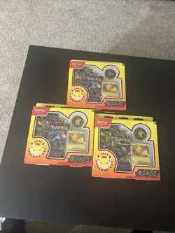 Pokemon TCG 2026 Pokemon Day Sealed Box Lot (3) Pikachu Promo & Booster Packs - Image 1