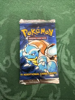 Pokemon TCG - Base Set Booster Pack (Blastoise) - Sealed - Heavy - Image 1