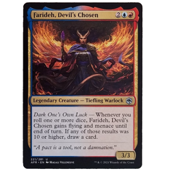 x4 Farideh, Devil's Chosen AFR MTG M/NM Playset Uncommon Multi-color Legendary - Image 1