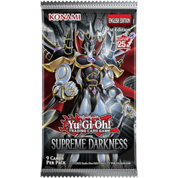 One (1) YuGiOh Supreme Darkness Booster Pack - Image 1