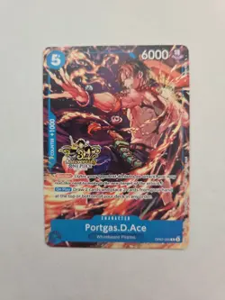Portgas.D.Ace OP07-053 Alt Art 3rd Anniversary Stamped Promo One Piece TCG NM - Image 1