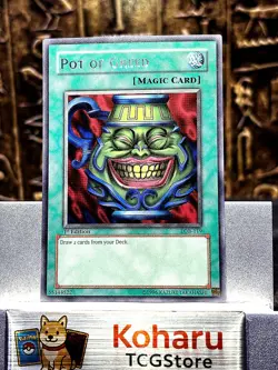 Yugioh Pot of Greed LOB-119 The Legend of Blue Eyes White Dragon 1st Edition -NM - Image 1