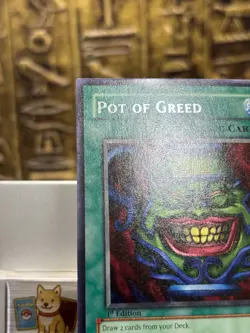 Yugioh Pot of Greed LOB-119 The Legend of Blue Eyes White Dragon 1st Edition -NM - Image 3