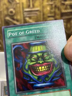 Yugioh Pot of Greed LOB-119 The Legend of Blue Eyes White Dragon 1st Edition -NM - Image 4