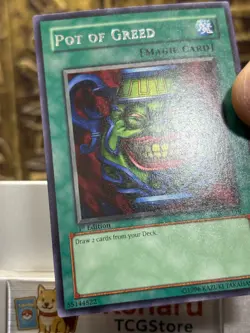 Yugioh Pot of Greed LOB-119 The Legend of Blue Eyes White Dragon 1st Edition -NM - Image 5