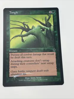Tangle FOIL Invasion Near Mint Never Played Mtg Magic The Gathering 2000 - Image 2