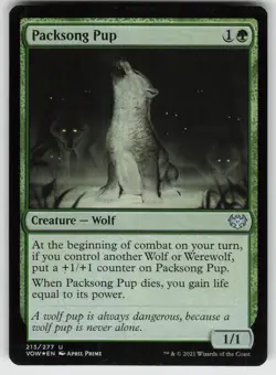 Packsong Pup Foil U Innistrad: Crimson Vow 213 MTG - Image 1